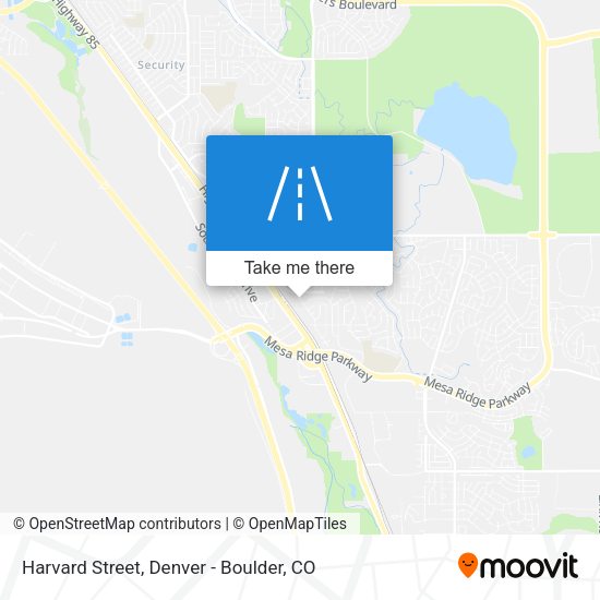 Mapa de Harvard Street