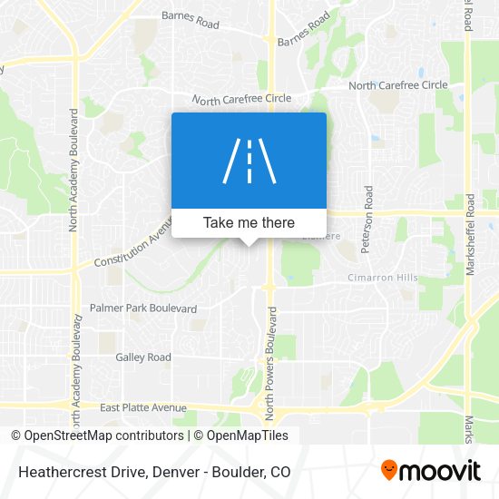 Heathercrest Drive map
