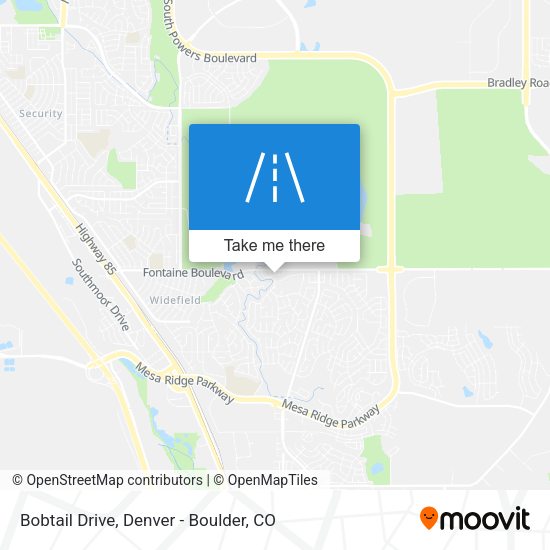 Bobtail Drive map