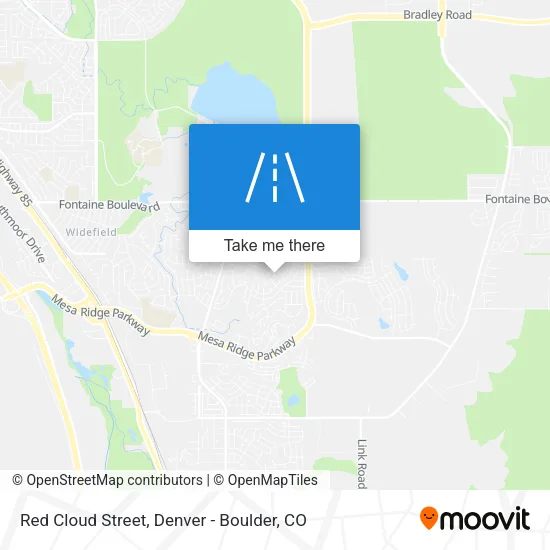 Red Cloud Street map