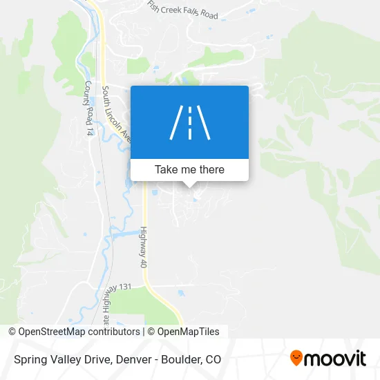 Spring Valley Drive map