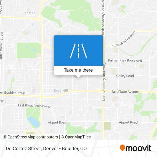 Mapa de De Cortez Street