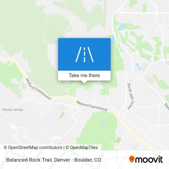 Balanced Rock Trail map