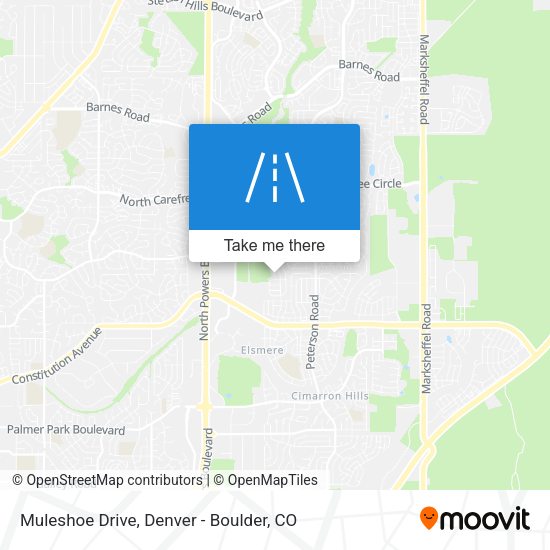 Mapa de Muleshoe Drive