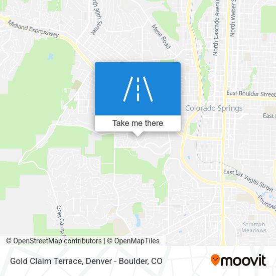 Gold Claim Terrace map