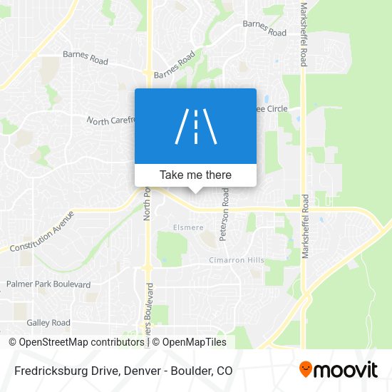 Fredricksburg Drive map