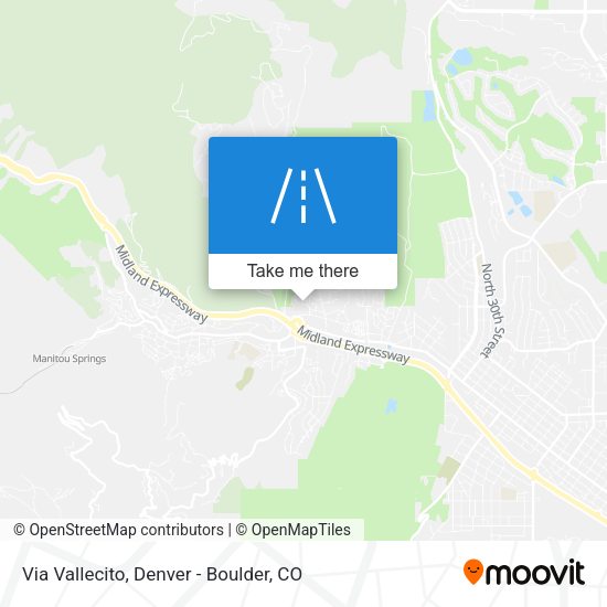 Mapa de Via Vallecito