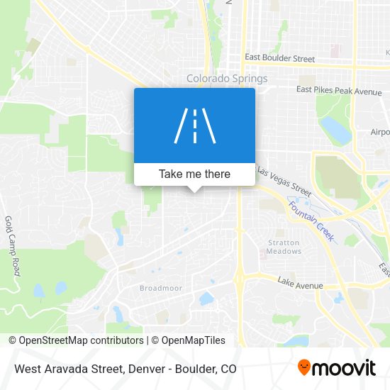 West Aravada Street map