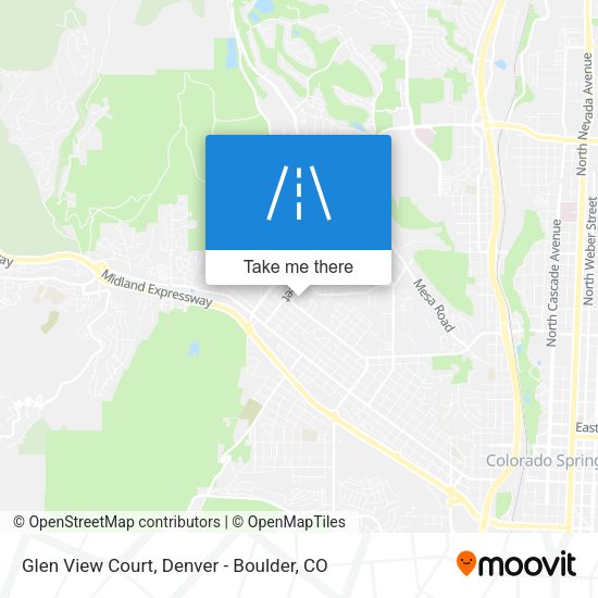 Glen View Court map