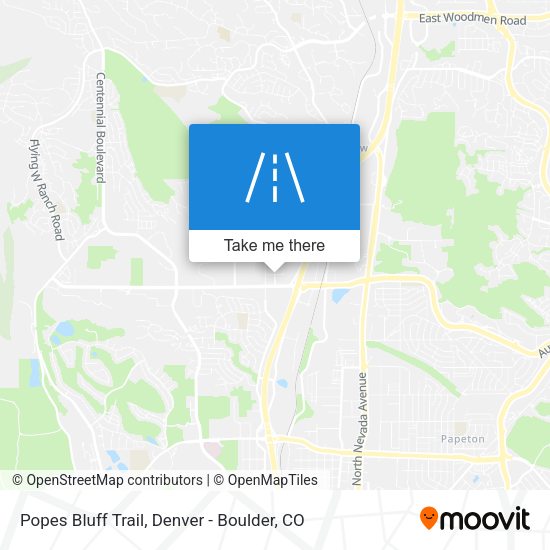 Popes Bluff Trail map