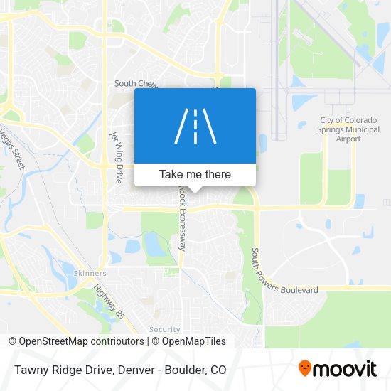 Tawny Ridge Drive map