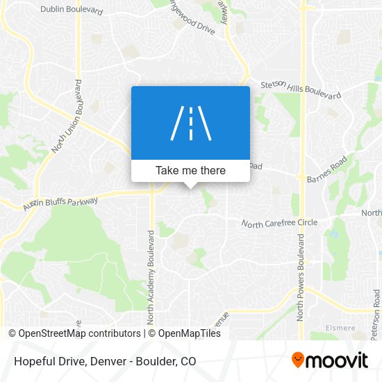 Hopeful Drive map