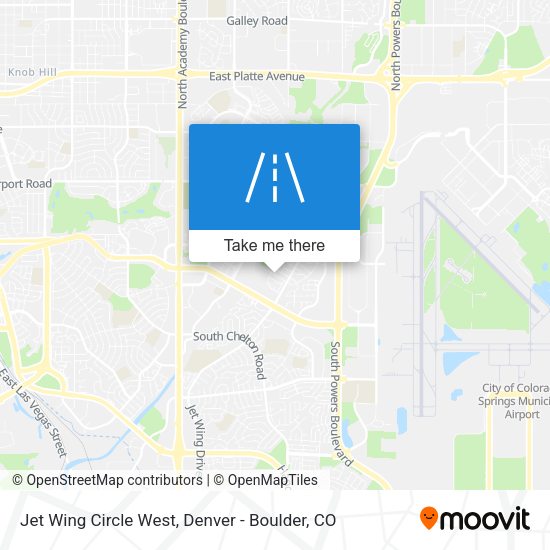Jet Wing Circle West map