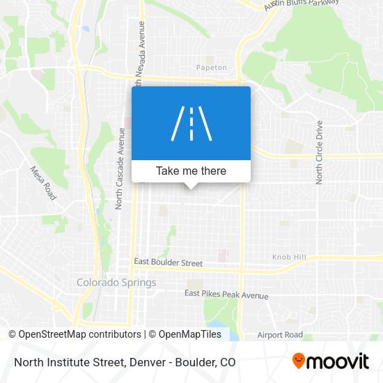 North Institute Street map