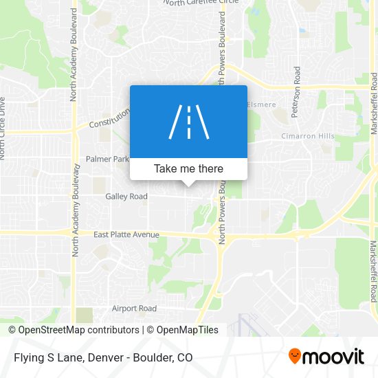 Flying S Lane map