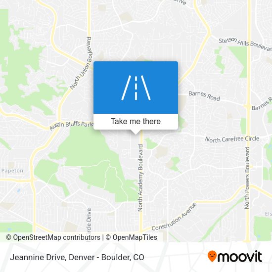 Jeannine Drive map