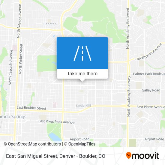Mapa de East San Miguel Street