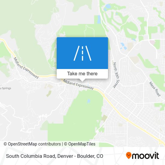 South Columbia Road map