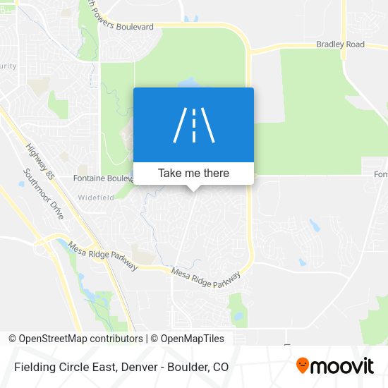 Mapa de Fielding Circle East
