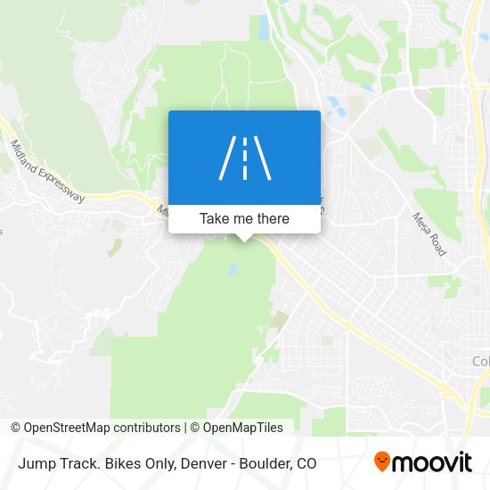 Mapa de Jump Track. Bikes Only