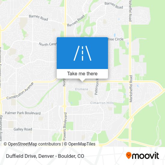 Mapa de Duffield Drive