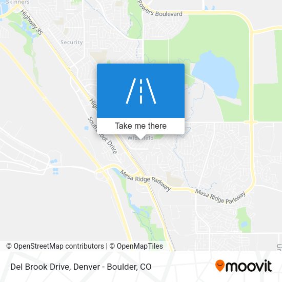 Del Brook Drive map