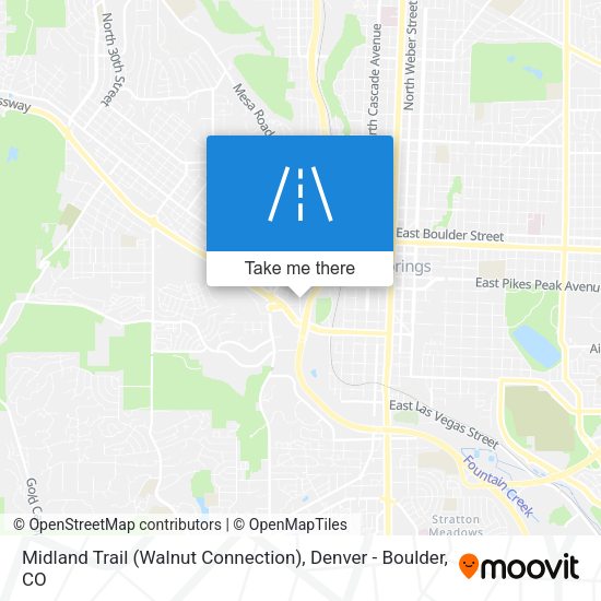 Midland Trail (Walnut Connection) map
