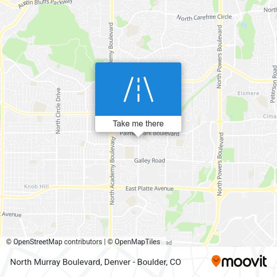 North Murray Boulevard map