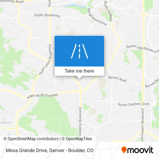Mesa Grande Drive map