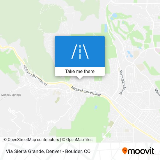 Via Sierra Grande map