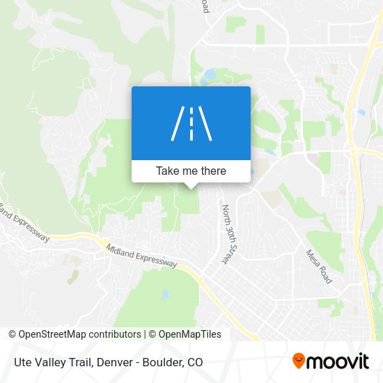 Ute Valley Trail map