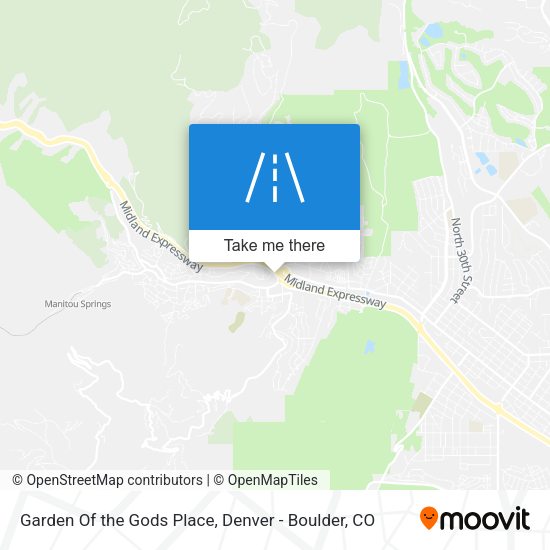 Garden Of the Gods Place map