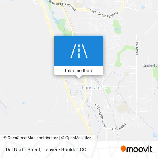 Mapa de Del Norte Street