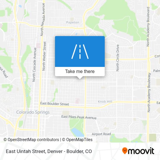 East Uintah Street map