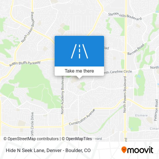 Hide N Seek Lane map