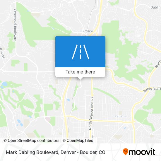 Mark Dabling Boulevard map