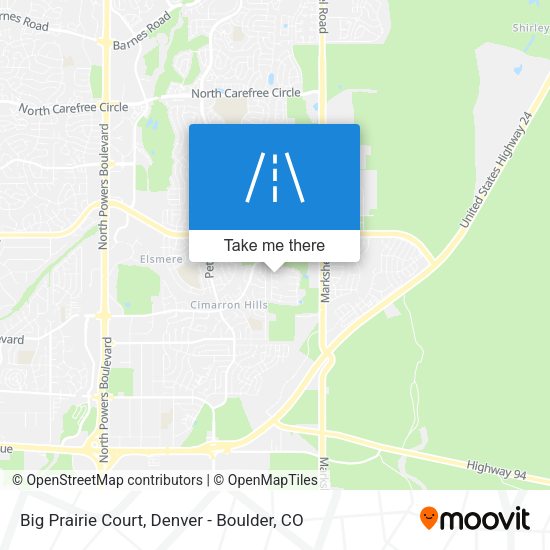 Mapa de Big Prairie Court