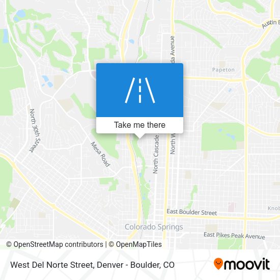 West Del Norte Street map