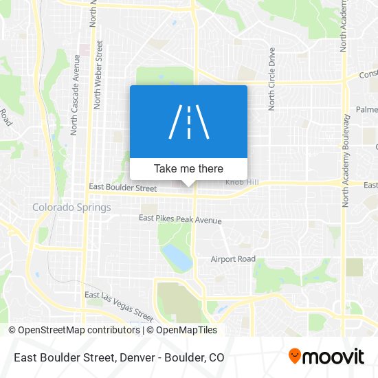 East Boulder Street map