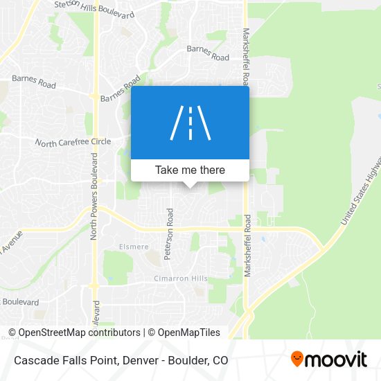 Cascade Falls Point map