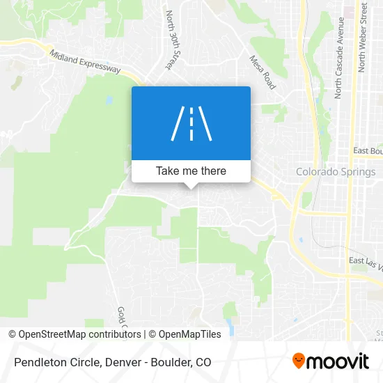 Pendleton Circle map