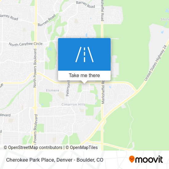 Mapa de Cherokee Park Place