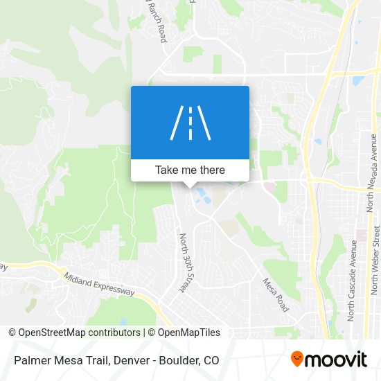 Mapa de Palmer Mesa Trail
