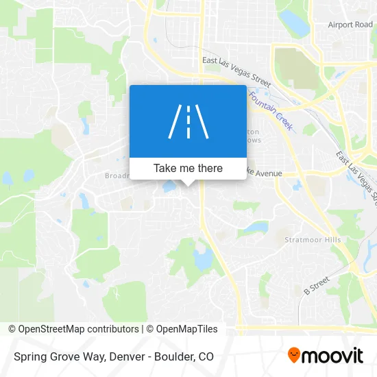 Spring Grove Way map