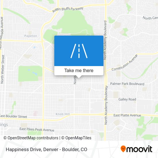 Mapa de Happiness Drive
