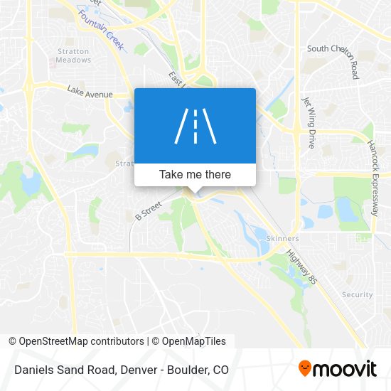 Daniels Sand Road map