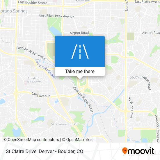 St Claire Drive map