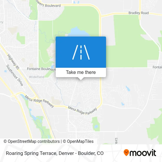 Roaring Spring Terrace map