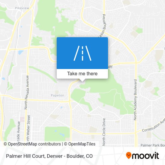 Palmer Hill Court map