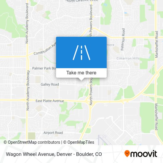 Wagon Wheel Avenue map
